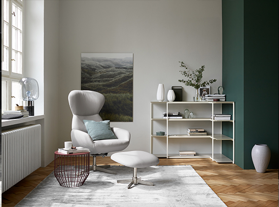 athena white leather armchair