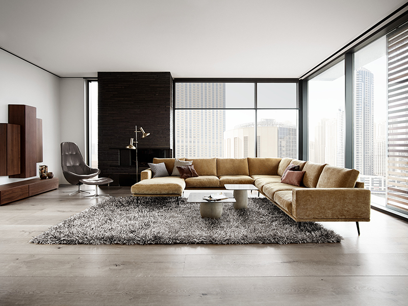 Carlton - Designer Lounge suite with Chaise - BoConcept Sydney