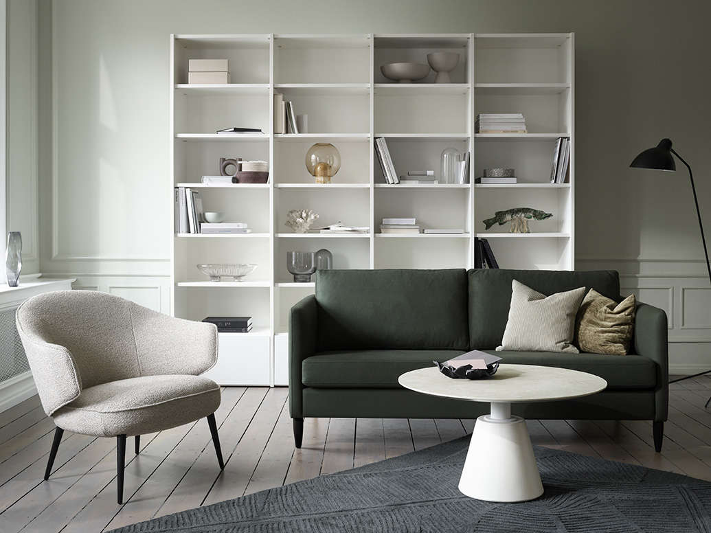 Copenhagen White Bookcase