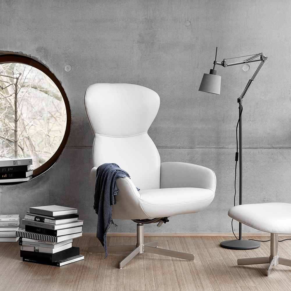 athena white armchair